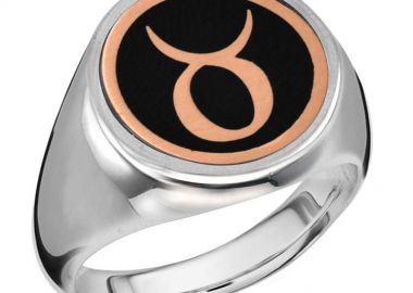 Δαχτυλίδι Chevalier Από Ασήμι 925 Επιπλατινωμένο Με Ζώδιο PE39250 - AMOR AMOR - 