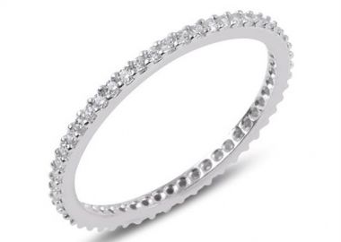 Δαχτυλίδι ολόβερο λεπτό γυναικείο Paraxenies από ασήμι 925 με πέτρες ζιργκόν SL149 -  - 