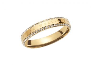 DANIEL WELLINGTON Classic Aura Duo Δαχτυλίδι από ανοξείδωτο ατσάλι Gold DW00401554 - Daniel Wellington Jewellery - 