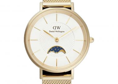 DANIEL WELLINGTON Petite Lune Evergold - DW00100771, Gold case with Stainless Steel Bracelet - Daniel Wellington - 