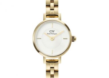 DANIEL WELLINGTON Petite Mini Arch 3-link Evergold - DW00100855, Gold case with Stainless Steel Bracelet - Daniel Wellington - 