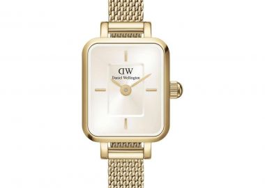DANIEL WELLINGTON Quadro Mini Evergold - DW00100656, Gold case with Stainless Steel Bracelet - Daniel Wellington - 