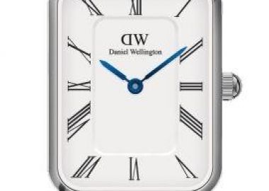DANIEL WELLINGTON Quadro Roman Numerals Sterling - DW00100690, Silver case with Stainless Steel Bracelet - Daniel Wellington - 