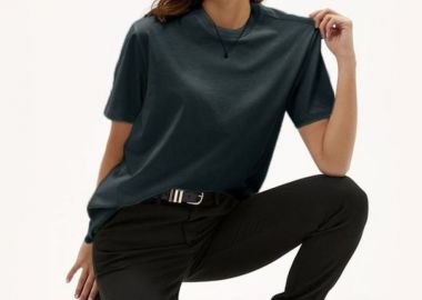 DARK GREY BOYFRIEND TEE - fashionroom - 