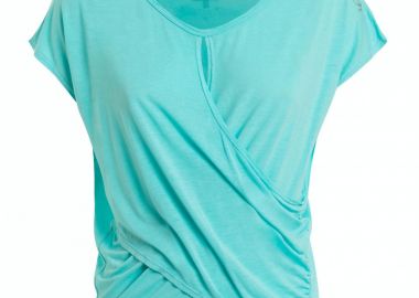 Deha B64244 Γυναικείο Αθλητικό Crop Top Κοντομάνικο Τιρκουάζ Τιρκουάζ B64244-55601 - DEHA - 