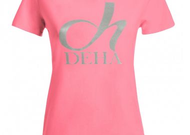 Deha Graphic Stretch T-Shirt A00141-55219 Ρόζ - DEHA - 