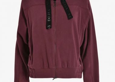 Deha Γυναικεία Ζακέτα Φούτερ με Κουκούλα Μπορντό B74572-65228 - DEHA - 