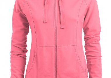 Deha Γυναικεία Ζακέτα Φούτερ με Κουκούλα Ροζ A00503-55219 - DEHA - 