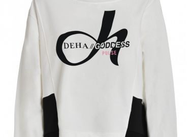 Deha Γυναικείο Φούτερ με Κουκούλα Λευκό B74740-18001 - DEHA - 