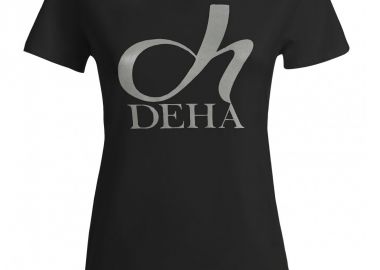 Deha Γυναικείο T-shirt Μαύρο B64770-44202 - DEHA - 