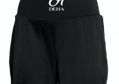 Deha Satin Μαυρο B64466 Γυναικείο Ψηλόμεσο Σορτς Μαύρο B64466-10009 - DEHA - 