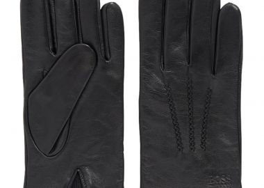 ΔΕΡΜΑΤΙΝΑ ΓΑΝΤΙΑ ΜΑΥΡΟ - BOSS - 