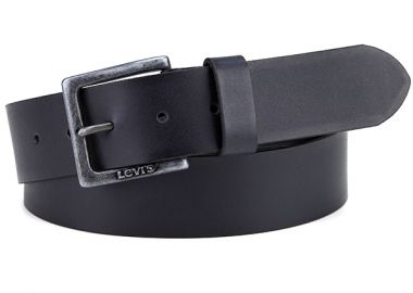 δερματινη ανδρικη ζωνη levi's 228975-3 μαυρο χρωμα - LEVI'S - 19220BL