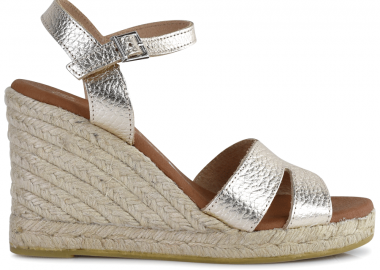 Δερμάτινη χρυσή εσπαντρίγια Oh my Sandals 5746 - Oh my sandals - 