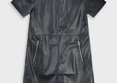 Δερματίνη φόρεμα - ΜΑΥΡΟ 16-125201-7 - 16-125201-7-16-etwn-mayro - energiers - 