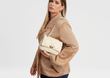 Δερμάτινη μίνι τσάντα καπιτονέ - MAT FASHION - 