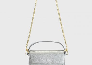 Δερμάτινη μίνι τσάντα metallic - MAT FASHION - 