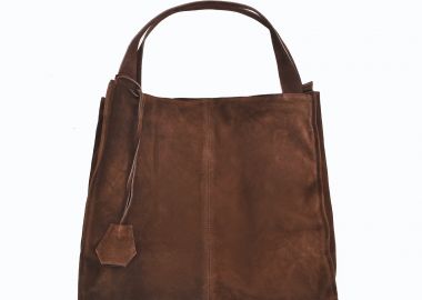 Δερμάτινη σουέντ τσάντα - MAT FASHION - 