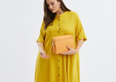 Δερμάτινη τσάντα boxy - MAT FASHION - 