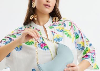 Δερμάτινη τσάντα με αλυσίδα - MAT FASHION - 