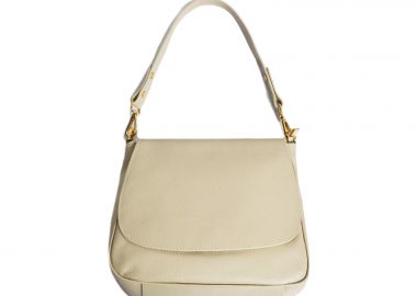 Δερμάτινη τσάντα ώμου με καπάκι - MAT FASHION - 