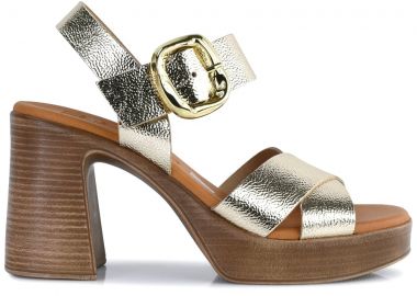 Δερμάτινο χρυσό πέδιλο Oh my Sandals 5644 - Oh my sandals - 