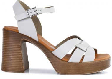 Δερμάτινο εκρού πέδιλο Oh my Sandals 5640 - Oh my sandals - 