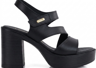 Δερμάτινo μαύρο πέδιλο Harris 663-4305 - Harris - 