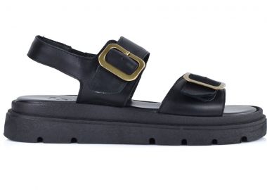 Δερμάτινο μαύρο σανδάλι LADY LD556 - Lady - 