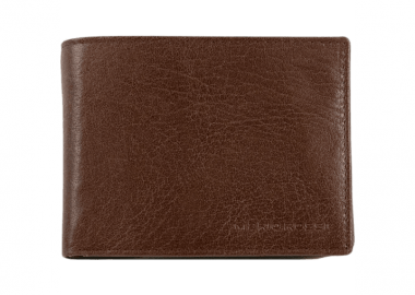 Δερμάτινο πορτοφόλι Mario Rossi 808 καφέ - MARIO ROSSI - 