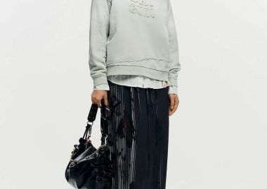 Desigual γυναικεία midi φούστα με arty print 
