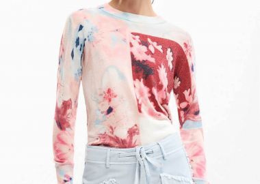 Desigual γυναικεία μπλούζα με floral print Regular Fit 