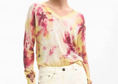 Desigual γυναικεία μπλούζα με floral print Regular Fit 