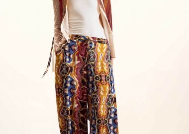 Desigual γυναικείo παντελόνι με all-over print Regular Fit 