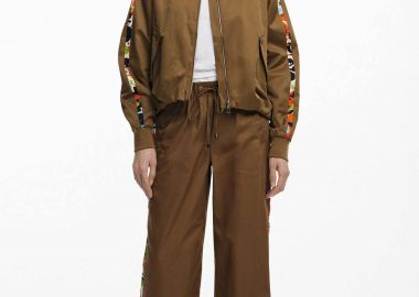 Desigual γυναικείο παντελόνι με floral σχέδιο 