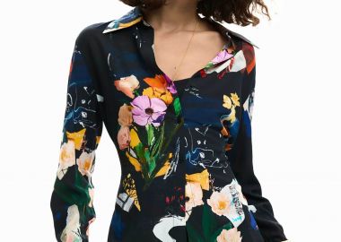 Desigual γυναικείo πουκάμισο με floral print 