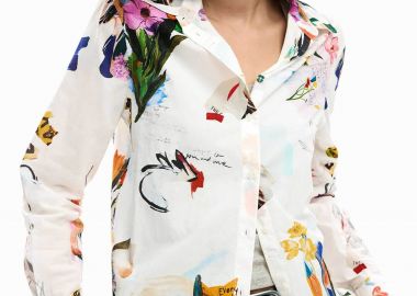 Desigual γυναικείo πουκάμισο με floral print 