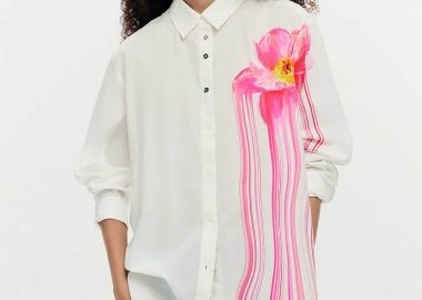Desigual γυναικείo πουκάμισο με floral print 
