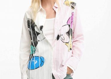 Desigual γυναικείo πουκάμισο με print 