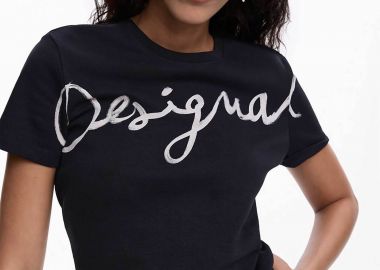 Desigual γυναικείo T-shirt με λογότυπο Regular Fit 