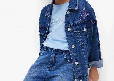 Desigual παιδικό denim jacket - 25SGED02 Denim Blue - DESIGUAL - 