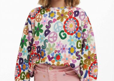 Desigual παιδικό denim σορτς με κεντήματα - 25SGPW03 Ροζ - DESIGUAL - 
