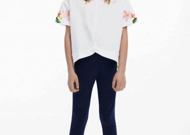 Desigual παιδικό κολάν με print - 25SGKK04 Μπλε Σκούρο - DESIGUAL - 