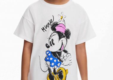 Desigual παιδικό T-shirt με print - 25SGTK19 Λευκό - DESIGUAL - 