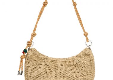 Desigual ψάθινη τσάντα ώμου HALF LOGO RAFFIA 26SAXO01 - Desigual - 