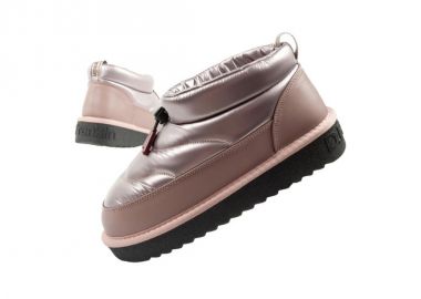 DFranklin women's snow boots winter fashionable insulated ankle boots rose gold - D.Franklin - 