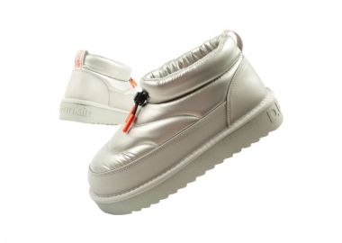 DFranklin women's snow boots winter fashionable insulated ankle boots silver - D.Franklin - 