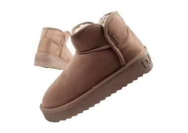 DFranklin women's winter snow boots fashionable fur lined brown ankle boots - D.Franklin - 