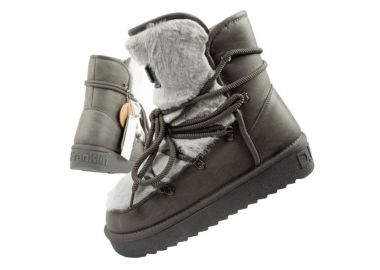 DFranklin women's winter snow boots fashionable fur lining gray - D.Franklin - 
