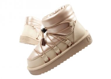 DFranklin women's winter snow boots fashionable insulated gold ankle boots - D.Franklin - 